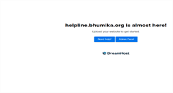 Desktop Screenshot of helpline.bhumika.org